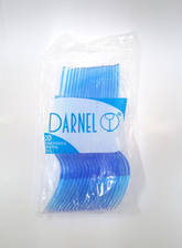 Tenedor cristal azul- D91212000- Paquete 100 pzas